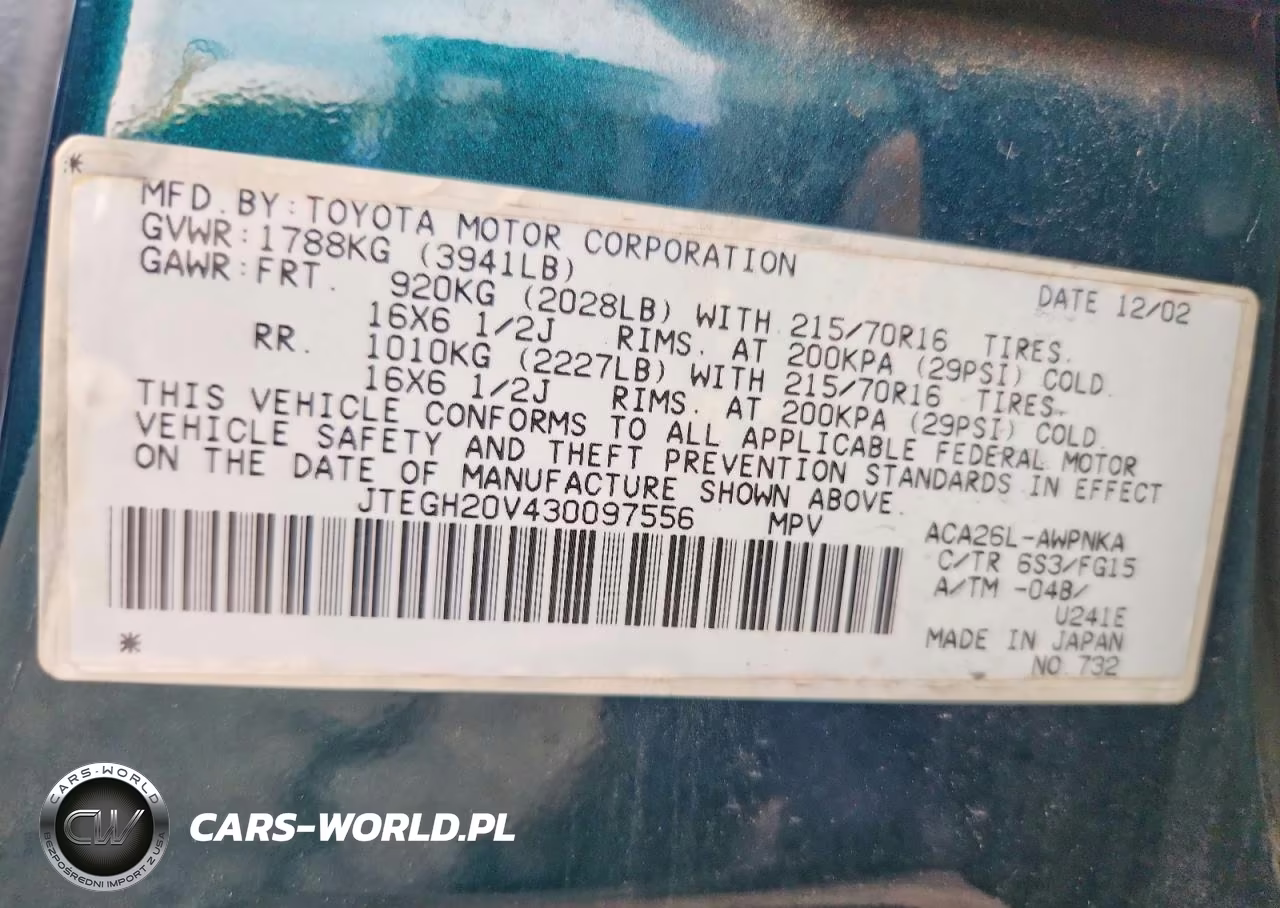 2003 Toyota Rav4 Base VIN:JTEGH20V430097556 - 13