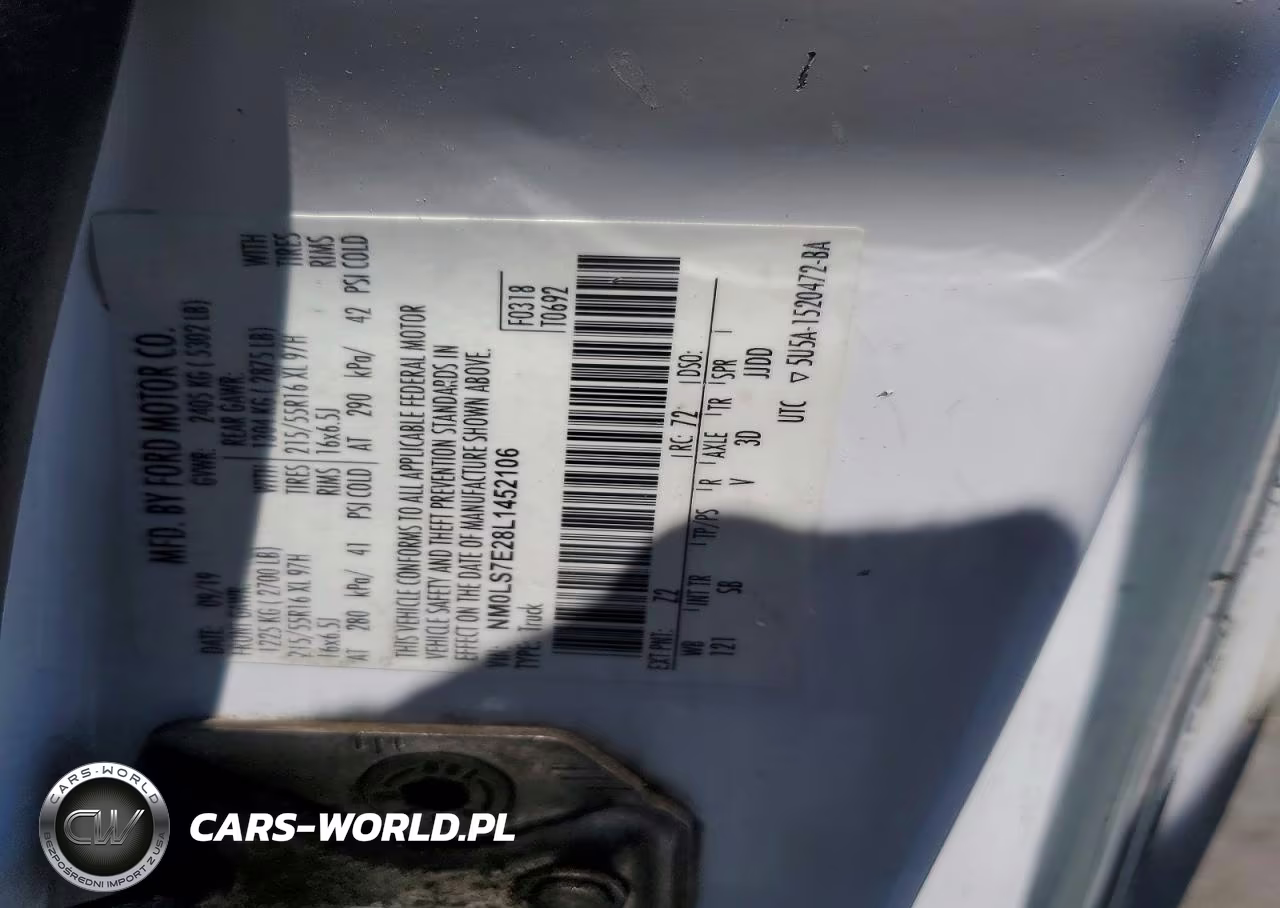 2020 Ford Transit Connect Xl VIN:NM0LS7E28L1452106 - 12