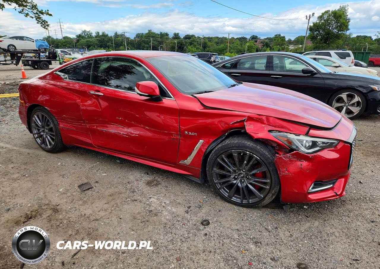 2017 Infiniti Q60 Red Sport 400 VIN:JN1FV7EL2HM701377 - 4