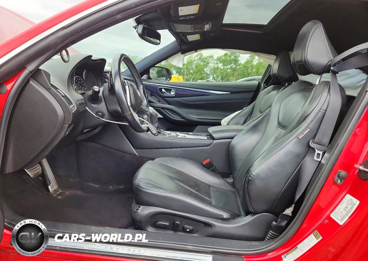 2017 Infiniti Q60 Red Sport 400 VIN:JN1FV7EL2HM701377 - 7