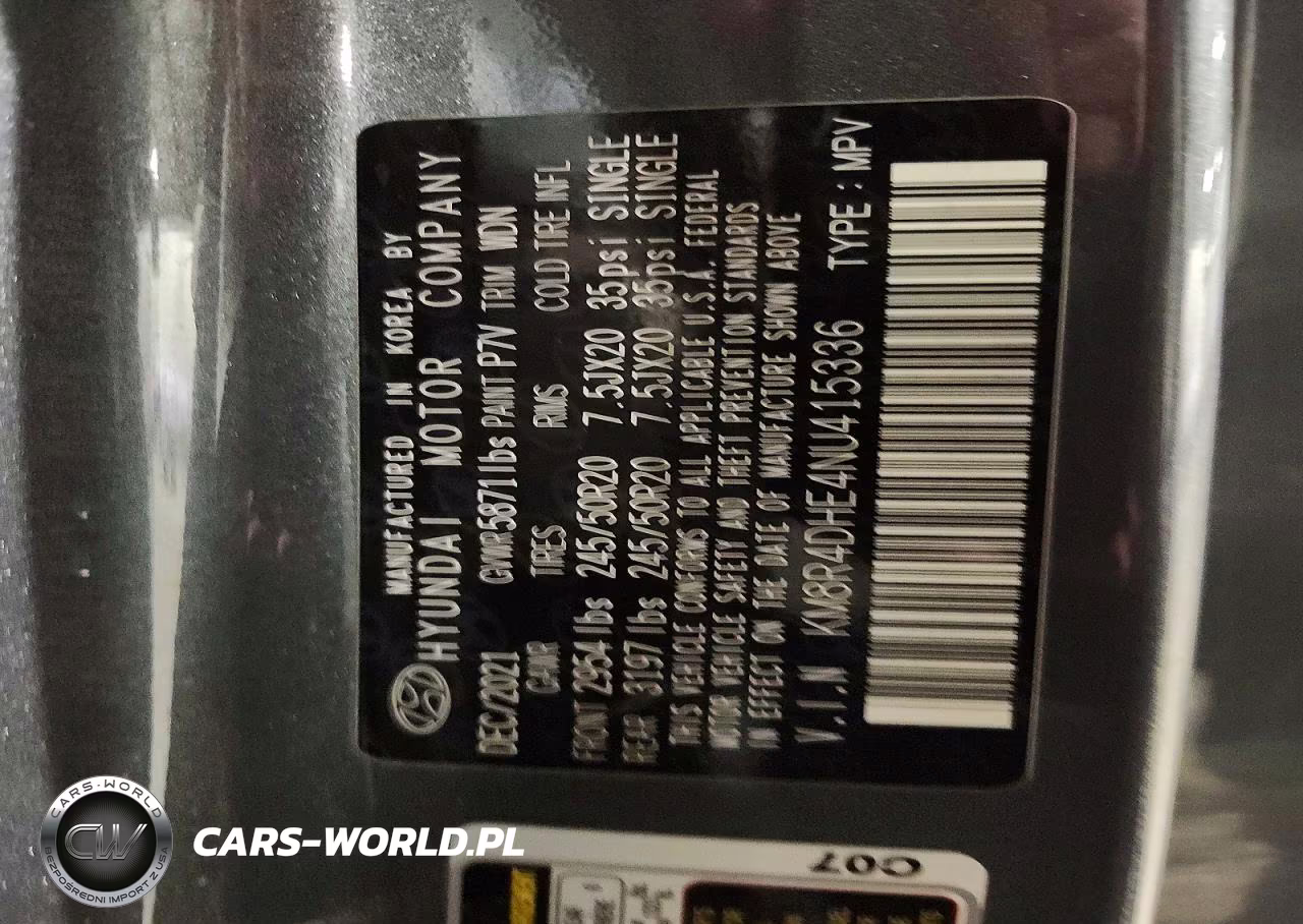 2022 Hyundai Palisade Sel VIN:KM8R4DHE4NU415336 - 12