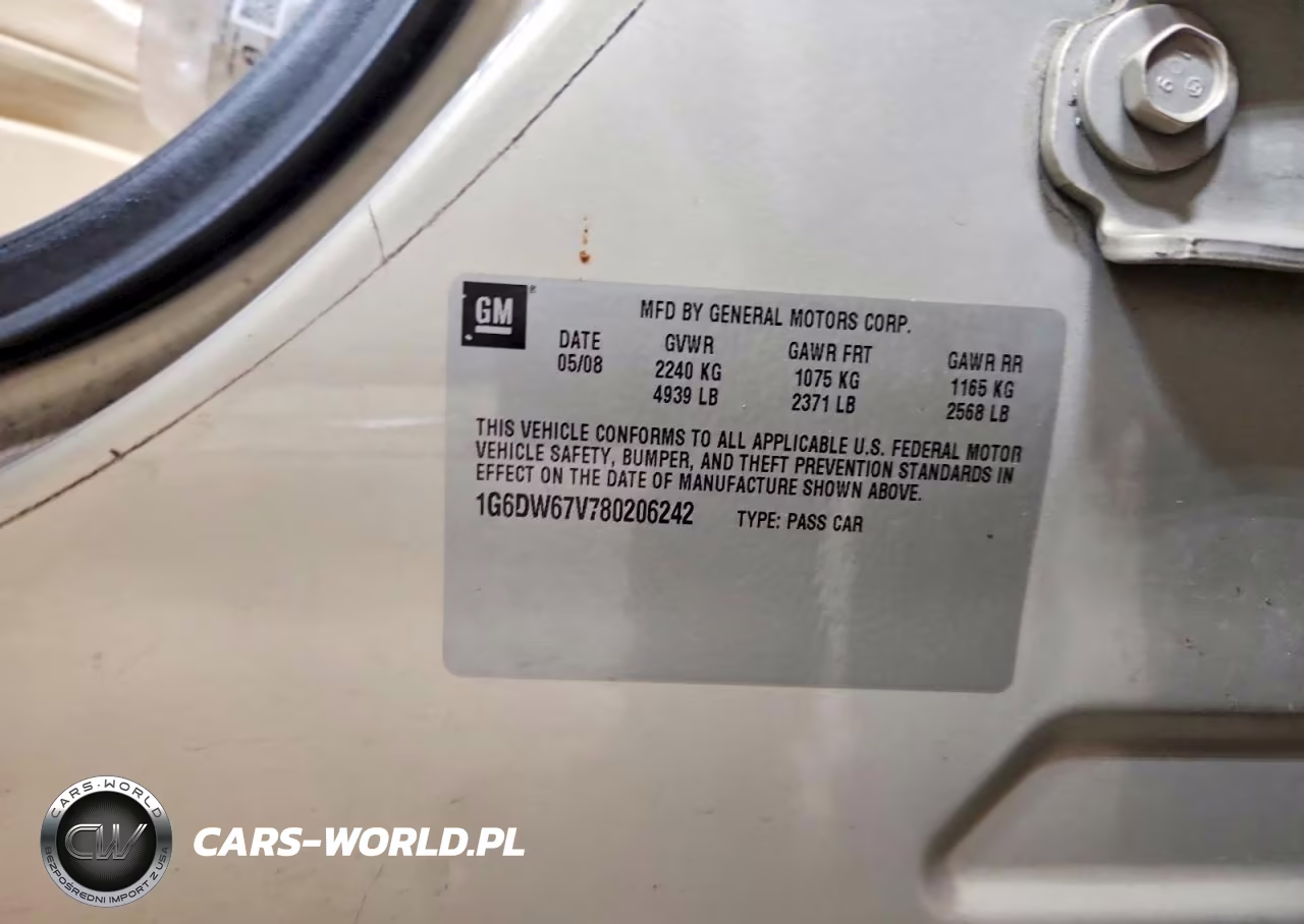 2008 Cadillac Sts VIN:1G6DW67V780206242 - 12