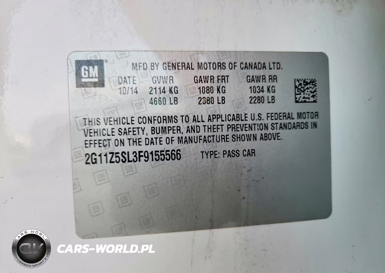2015 Chevrolet Impala Ls VIN:2G11Z5SL3F9155566 - 12