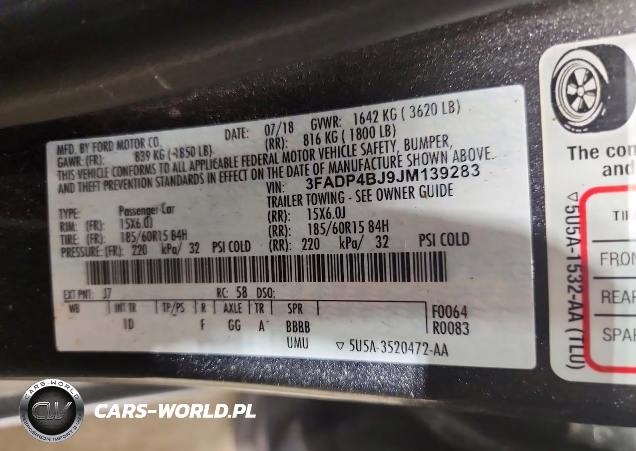 2018 Ford Fiesta Se VIN:3FADP4BJ9JM139283 - 12