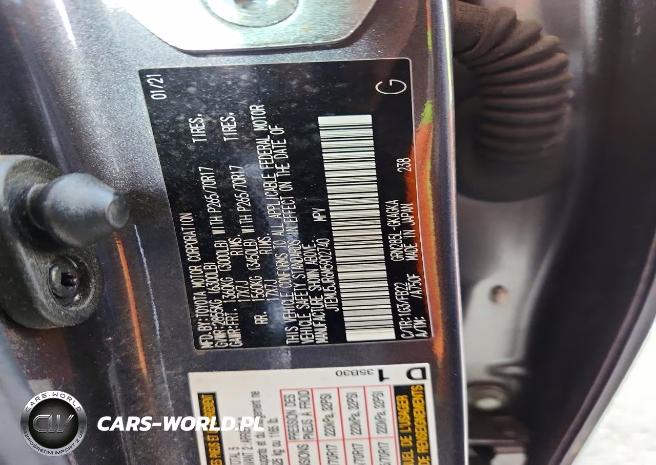 2021 Toyota 4Runner Sr5 VIN:JTEMU5JR6M5902740 - 12