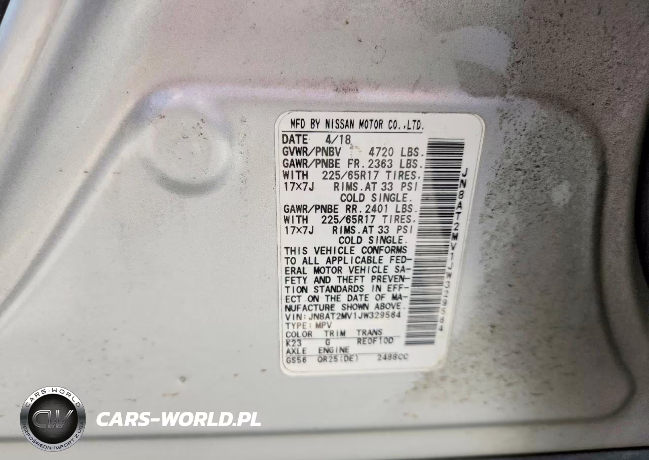 2018 Nissan Rogue S VIN:JN8AT2MV1JW329564 - 13