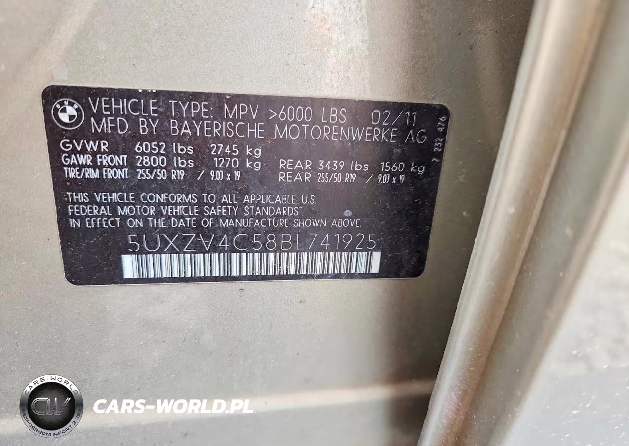 2011 BMW X5 xDrive35I VIN:5UXZV4C58BL741925 - 13