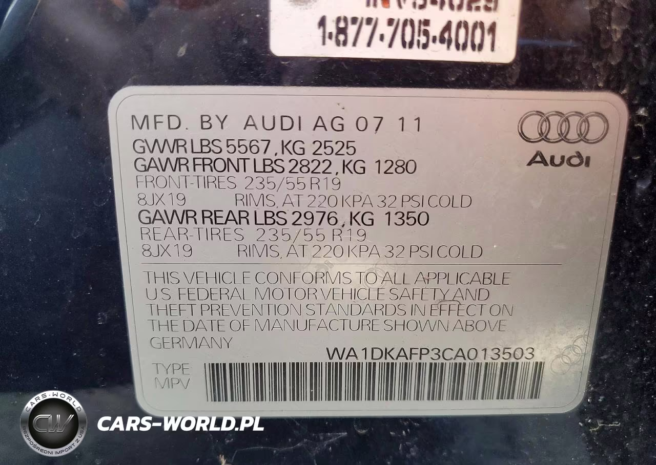 2012 Audi Q5 Premium Plus VIN:WA1DKAFP3CA013503 - 13