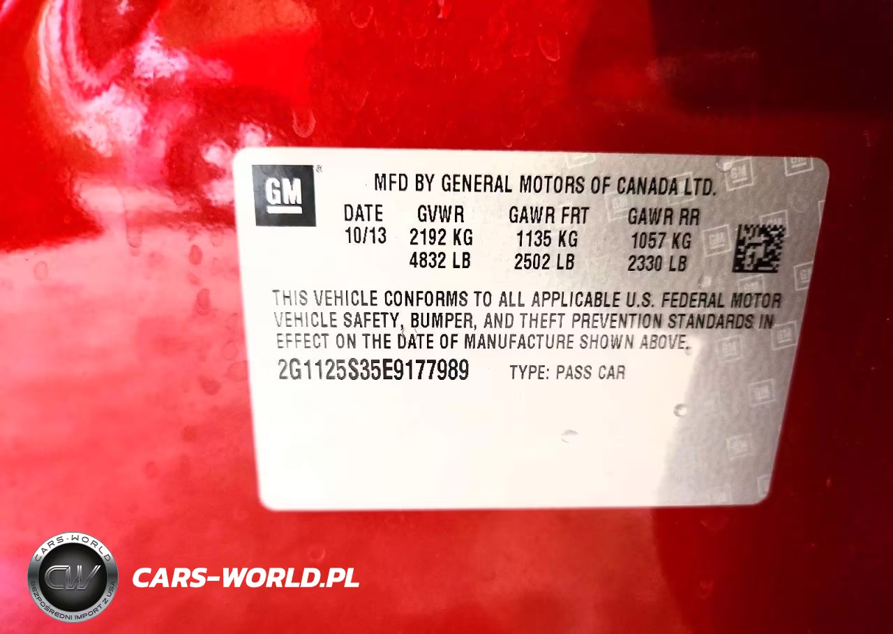 2014 Chevrolet Impala Lt VIN:2G1125S35E9177989 - 13