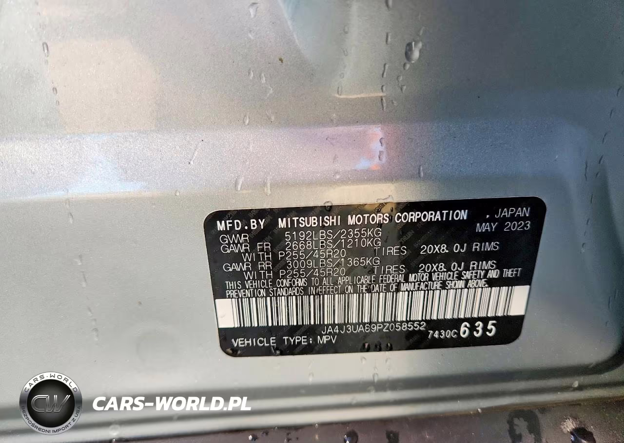 2023 Mitsubishi Outlander Se VIN:JA4J3UA89PZ058552 - 14