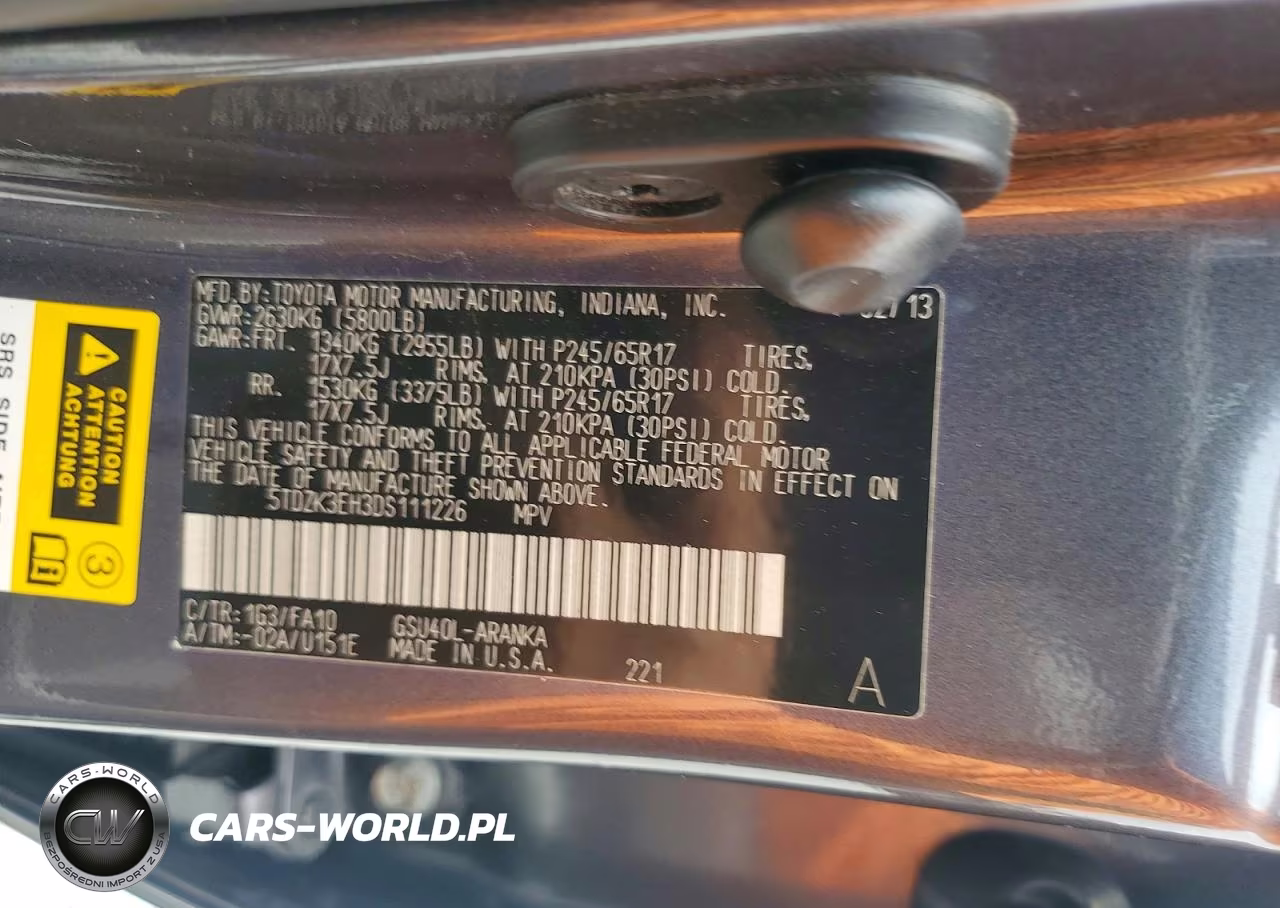 2013 Toyota Highlander Plus VIN:5TDZK3EH3DS111226 - 13