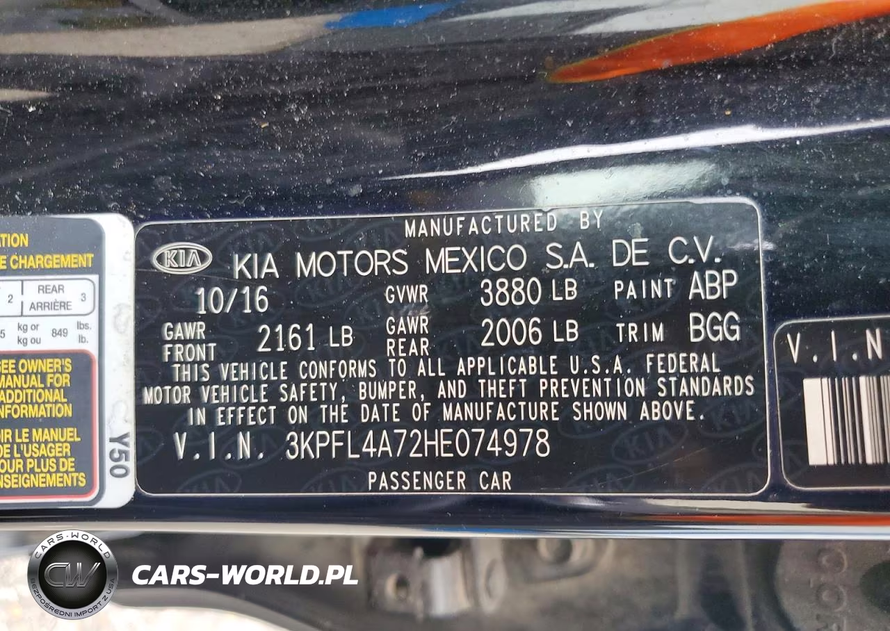 2017 Kia Forte Lx VIN:3KPFL4A72HE074978 - 12