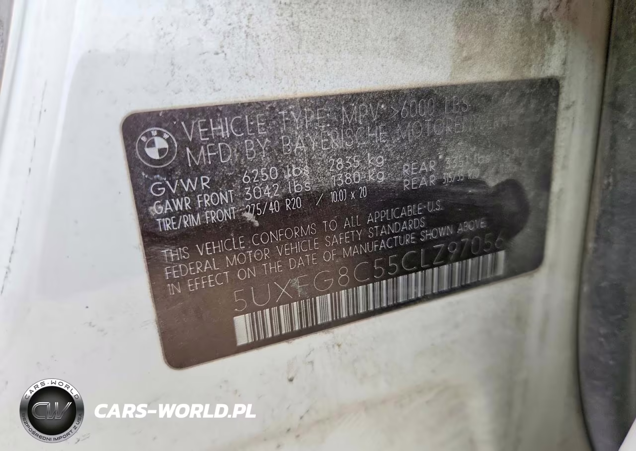2012 BMW X6 xDrive50I VIN:5UXFG8C55CLZ97056 - 12