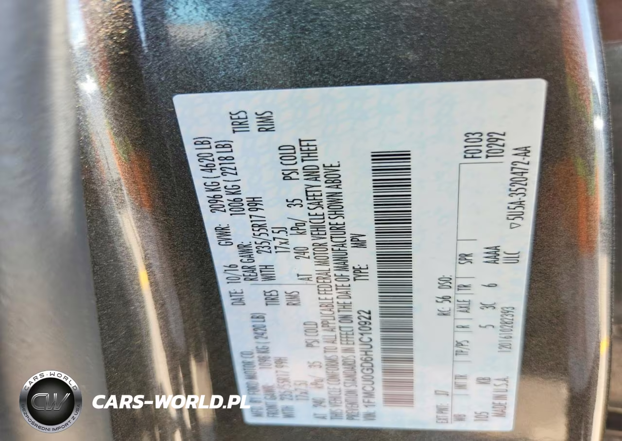 2017 Ford Escape Se VIN:1FMCU0GD6HUC10922 - 14