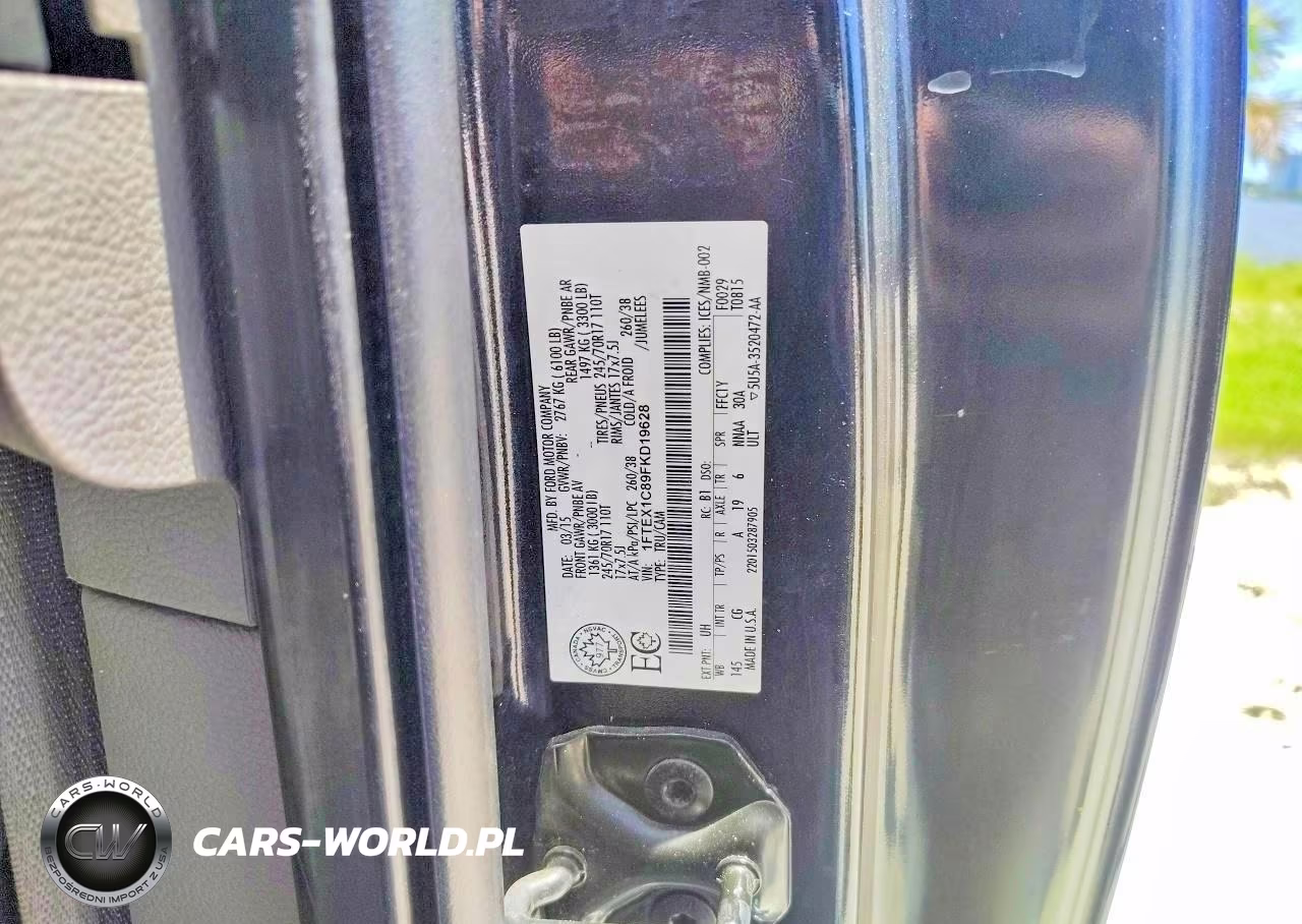 2015 Ford F150 Super Cab VIN:1FTEX1C89FKD19628 - 10