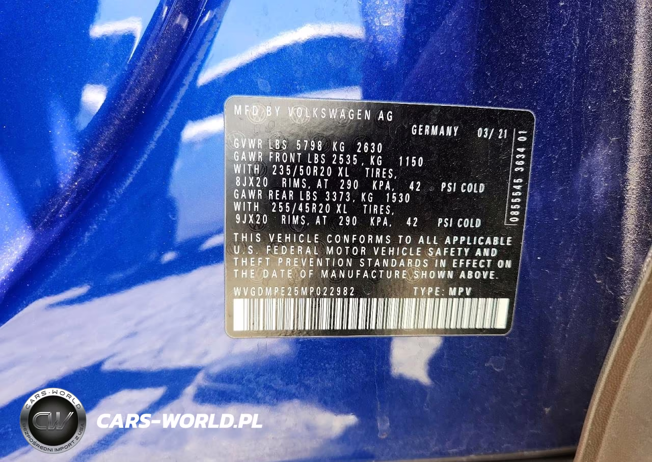 2021 Volkswagen Id.4 First Edition VIN:WVGDMPE25MP022982 - 13