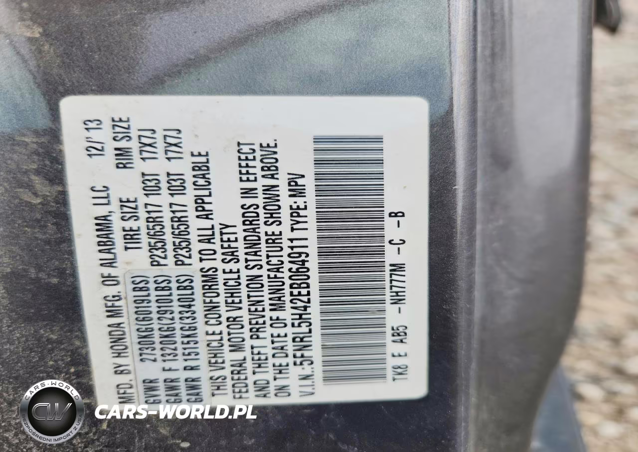 2014 Honda Odyssey Ex VIN:5FNRL5H42EB064911 - 14