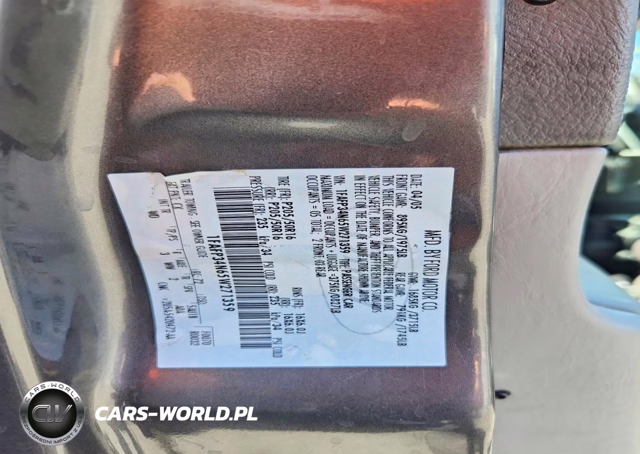 2005 Ford Focus Zx4 VIN:1FAFP34N65W271359 - 12