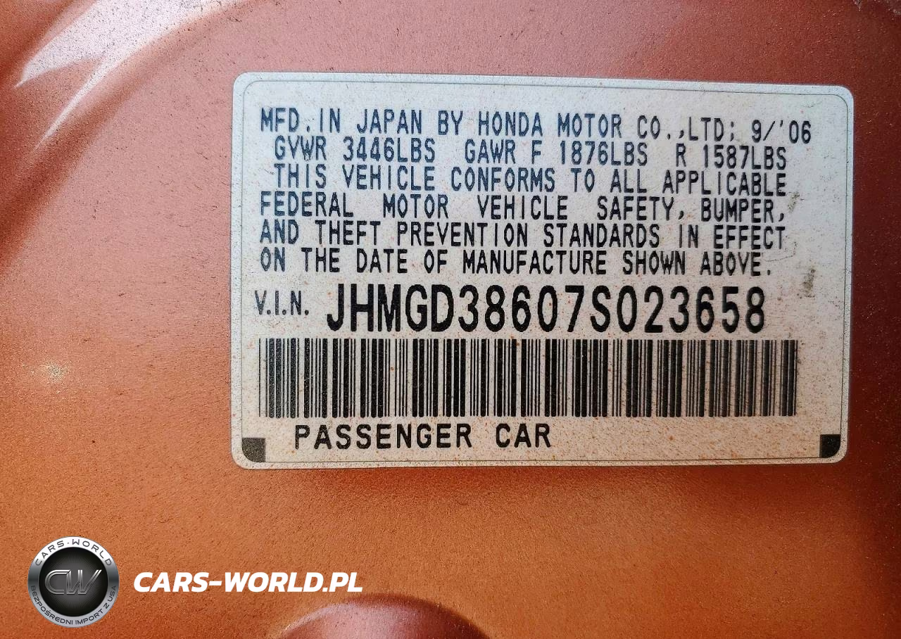 2007 Honda Fit S VIN:JHMGD38607S023658 - 13
