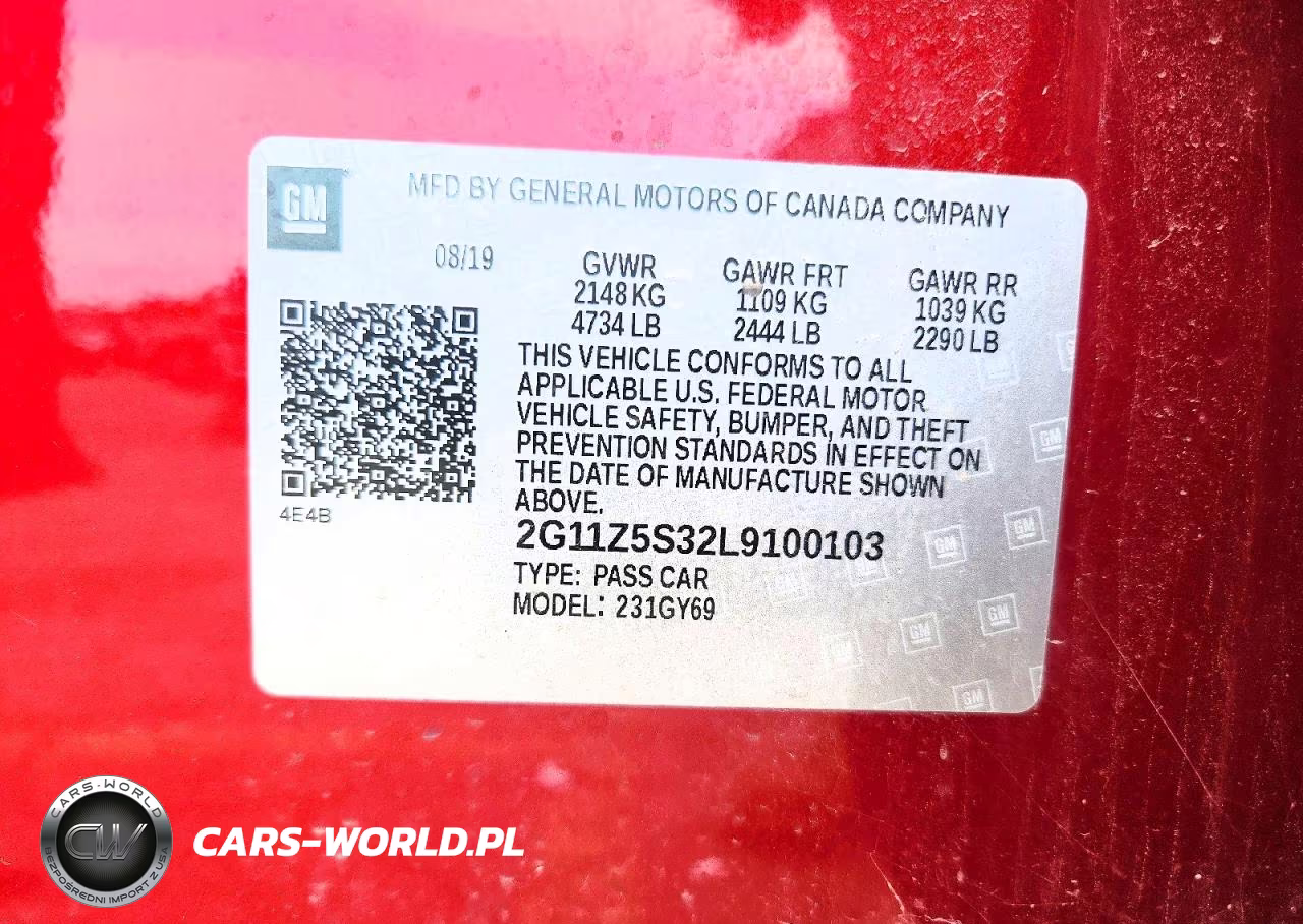 2020 Chevrolet Impala Lt VIN:2G11Z5S32L9100103 - 12