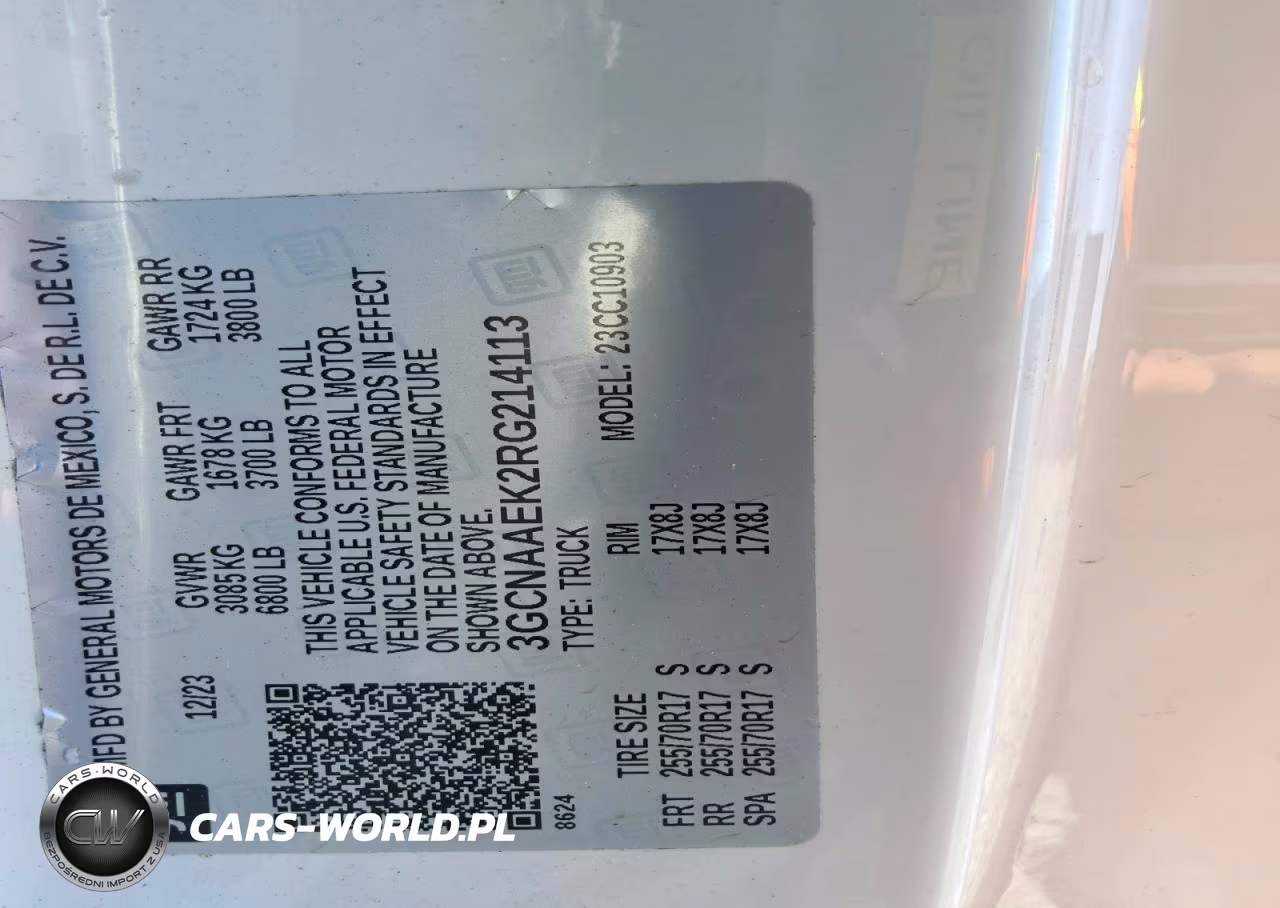 2024 Chevrolet Silverado C1500 VIN:3GCNAAEK2RG214113 - 12
