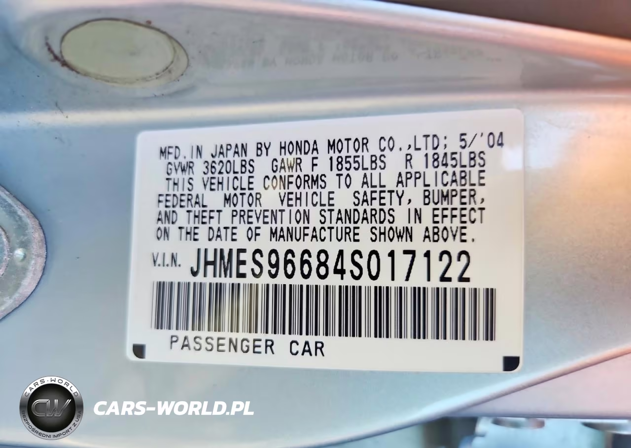 2004 Honda Civic Hybrid VIN:JHMES96684S017122 - 12