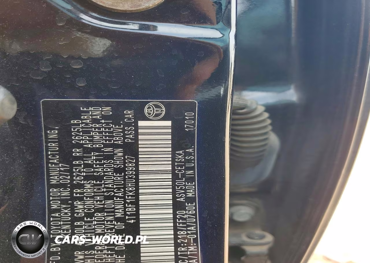 2017 Toyota Camry Se VIN:4T1BF1FK8HU399827 - 12