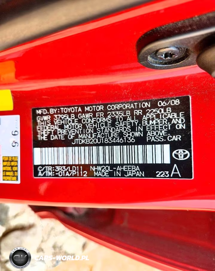 2008 Toyota Prius Touring VIN:JTDKB20U183446136 - 13