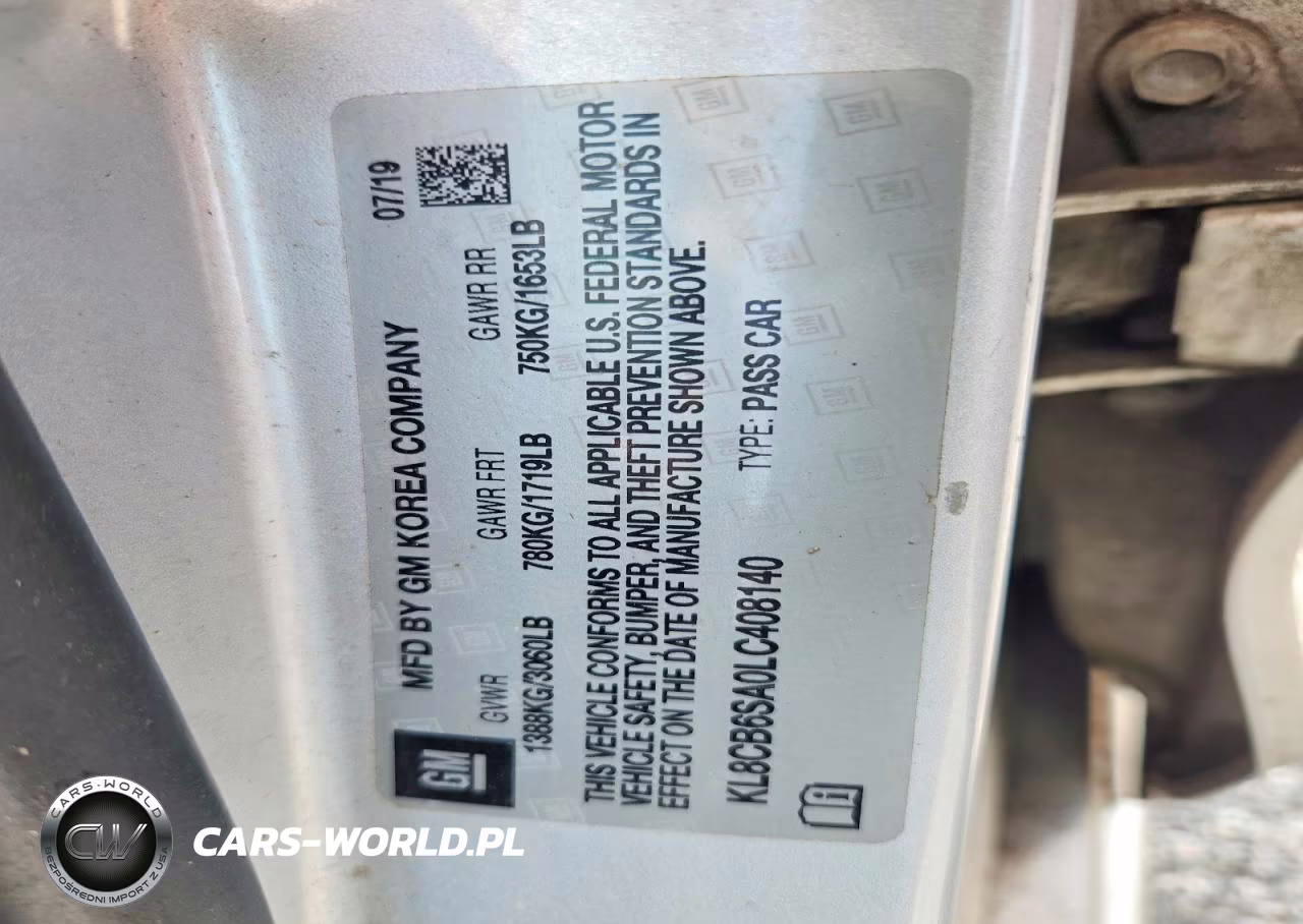 2020 Chevrolet Spark Ls VIN:KL8CB6SA0LC408140 - 13