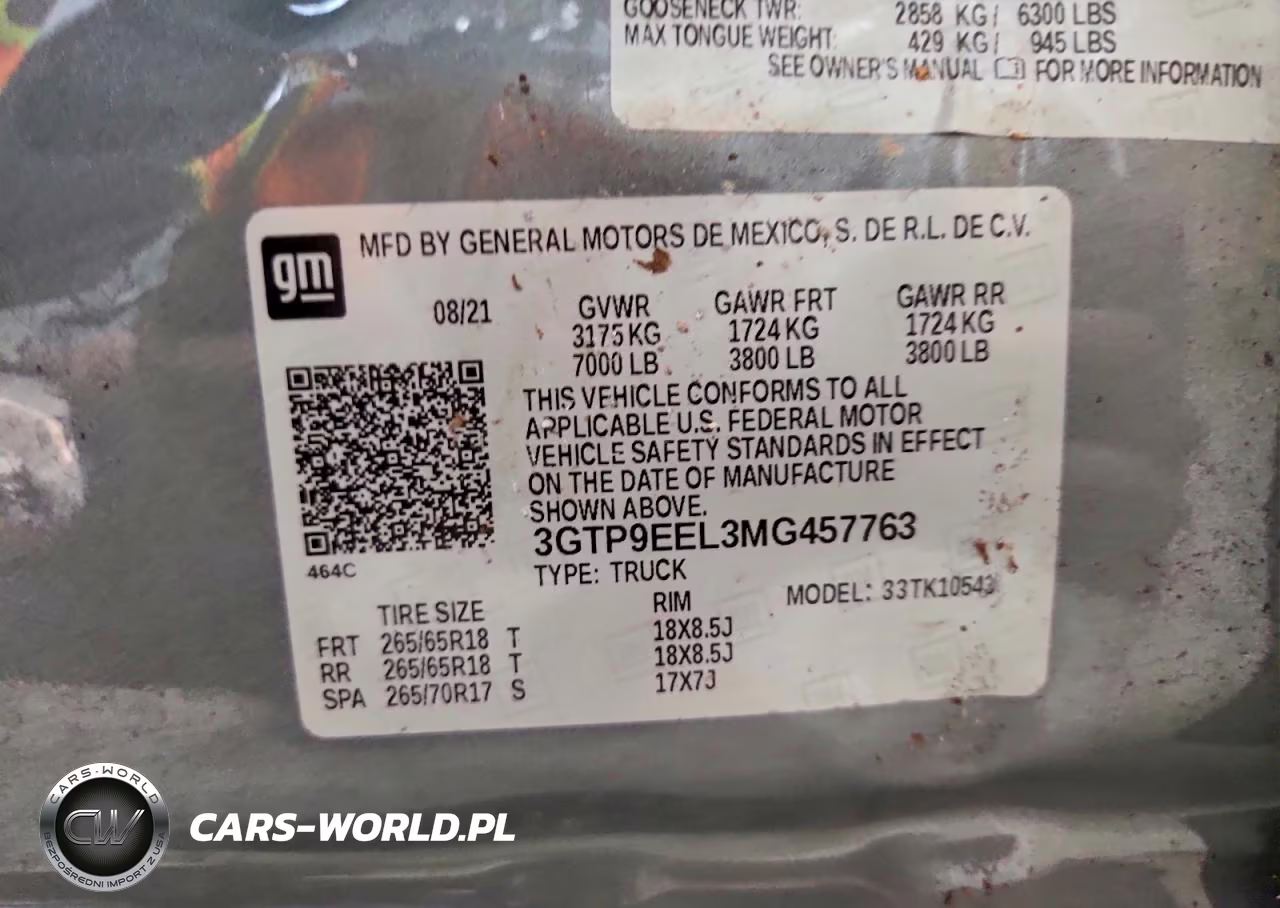 2021 GMC Sierra K1500 At4 VIN:3GTP9EEL3MG457763 - 12