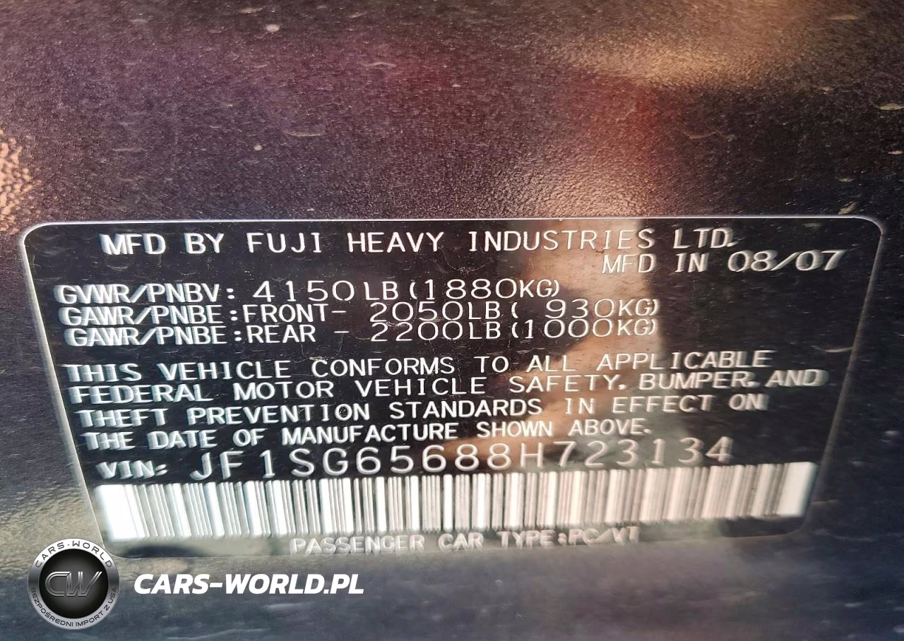 2008 Subaru Forester 2.5X Premium VIN:JF1SG65688H723134 - 13