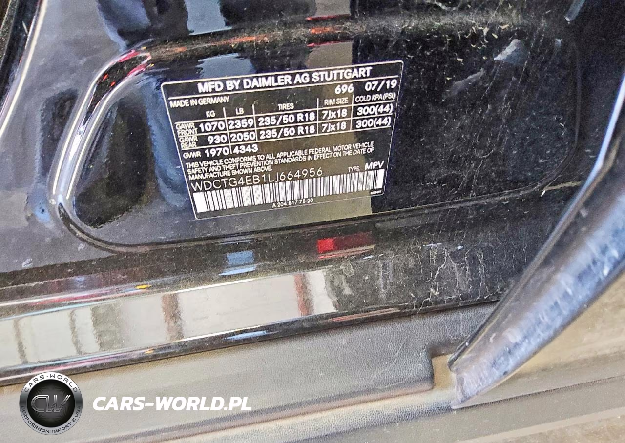 2020 Mercedes-Benz Gla 250 VIN:WDCTG4EB1LJ664956 - 13