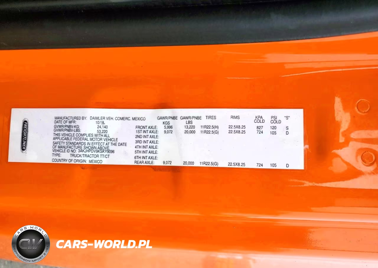 2019 Freightliner Cascadia 116 Semi Truck VIN:3AKJHPDV9KSKY9096 - 12