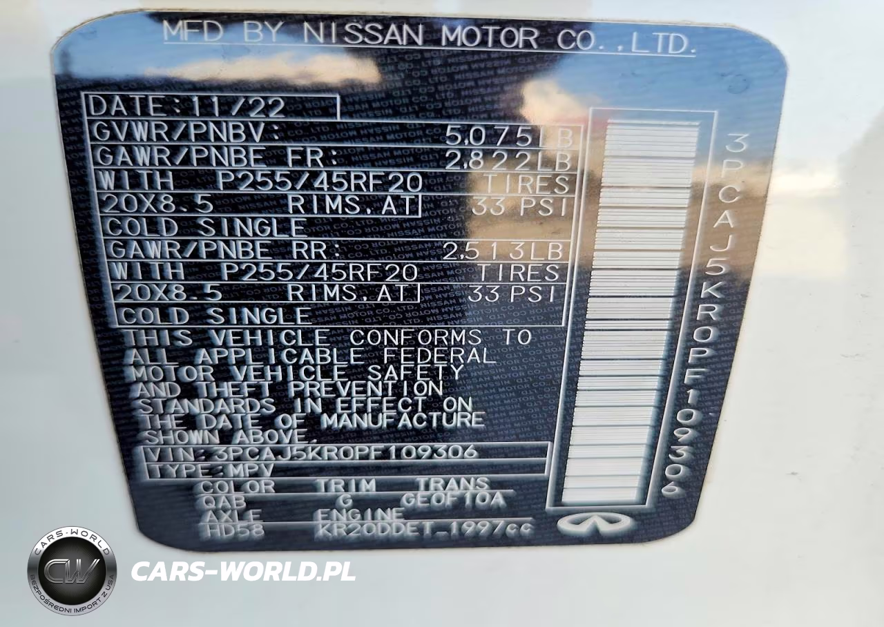 2023 Infiniti Qx55 Essential VIN:3PCAJ5KR0PF109306 - 13