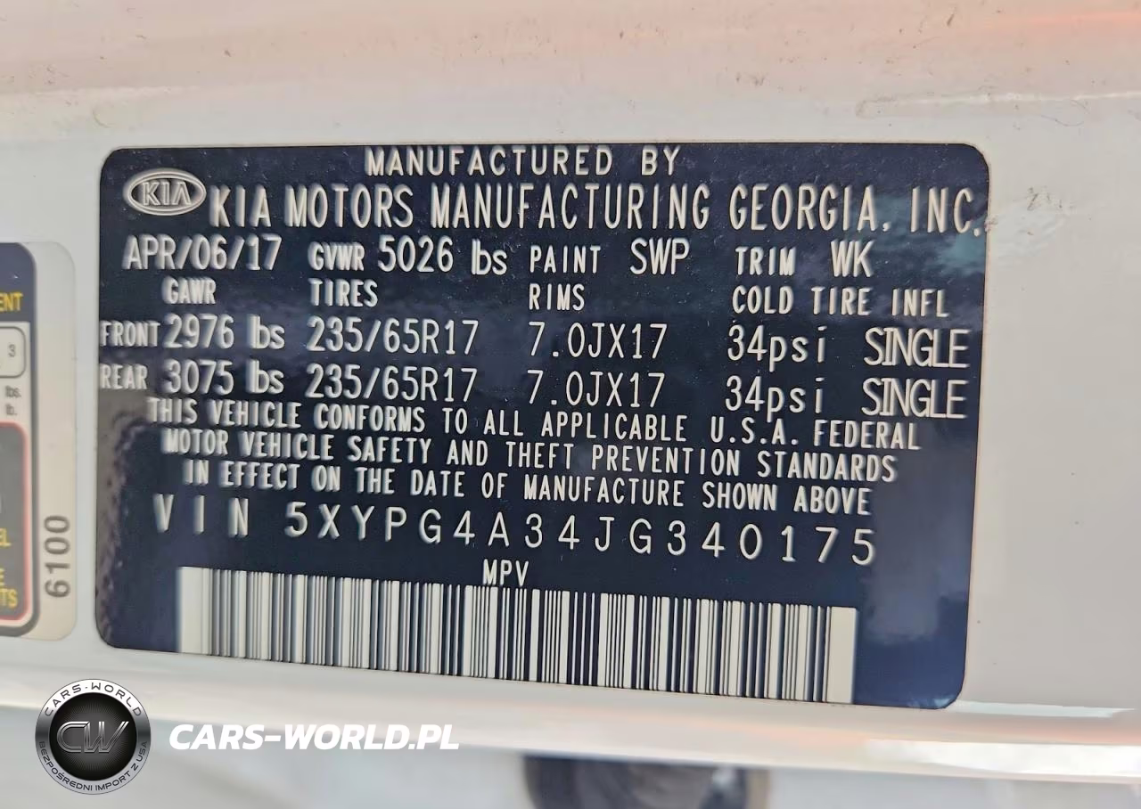 2018 Kia Sorento Lx VIN:5XYPG4A34JG340175 - 13