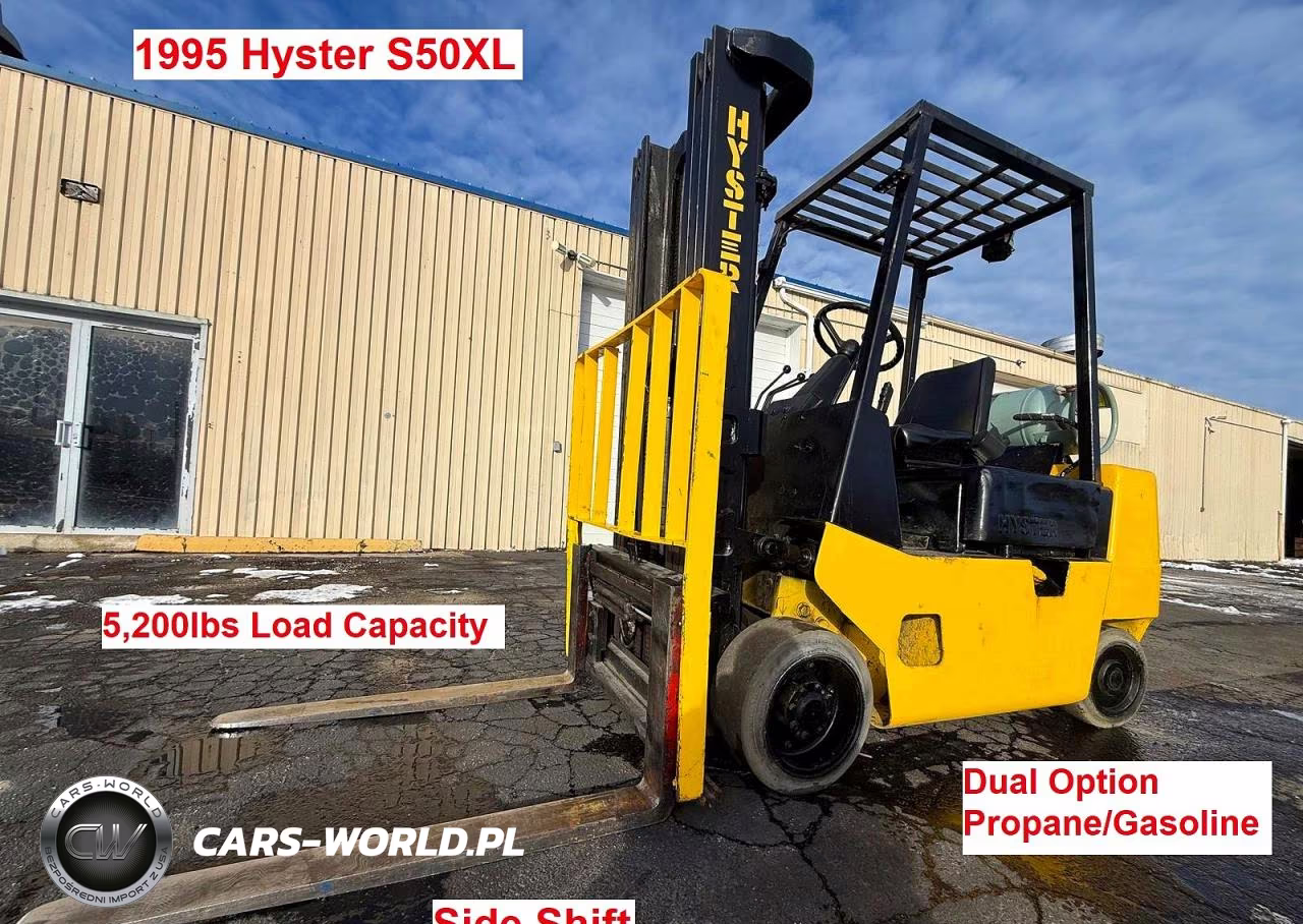 1995 Hyster S50Xl 5,200Lbs Load Capacity 8,300Lbs
