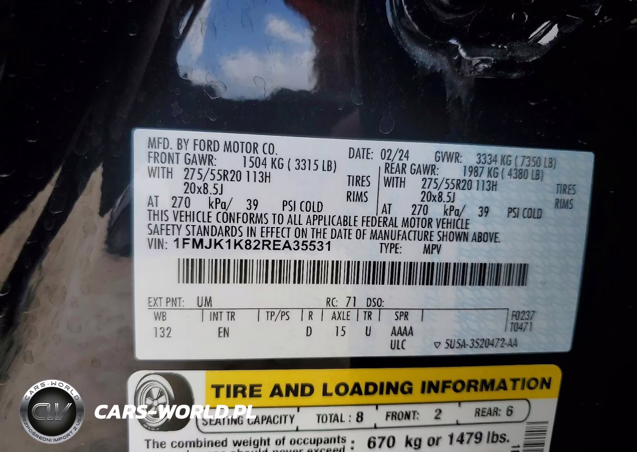2024 Ford Expedition Max Limited VIN:1FMJK1K82REA35531 - 13
