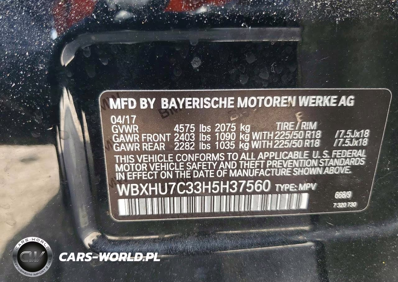 2017 BMW X1 Sdrive28I VIN:WBXHU7C33H5H37560 - 13