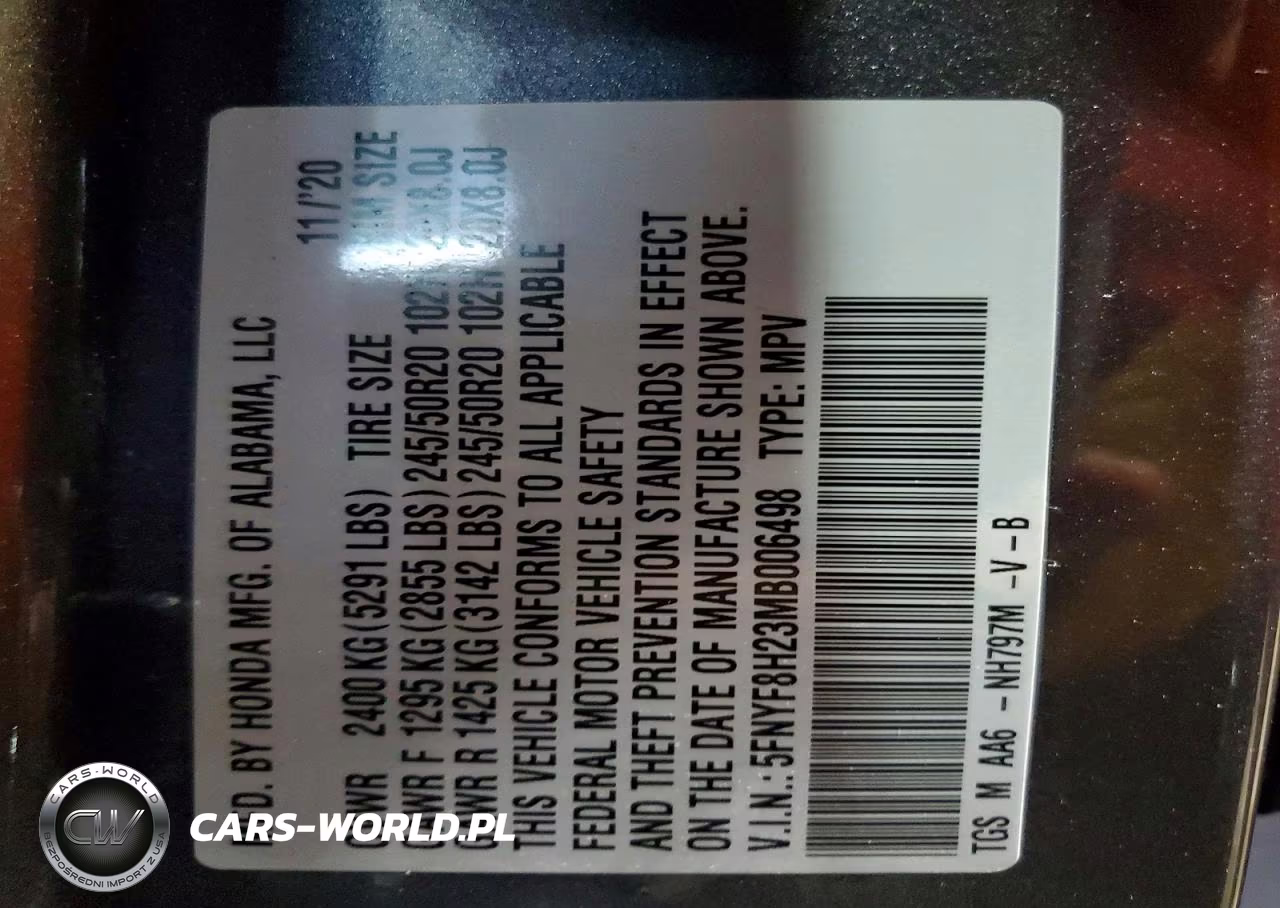 2021 Honda Passport Sport VIN:5FNYF8H23MB006498 - 14