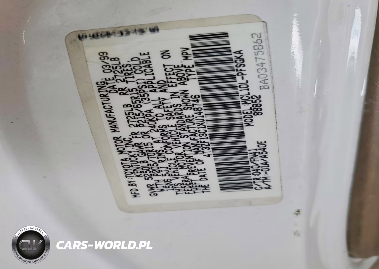 1999 Toyota Sienna Le VIN:4T3ZF13C1XU148746 - 12
