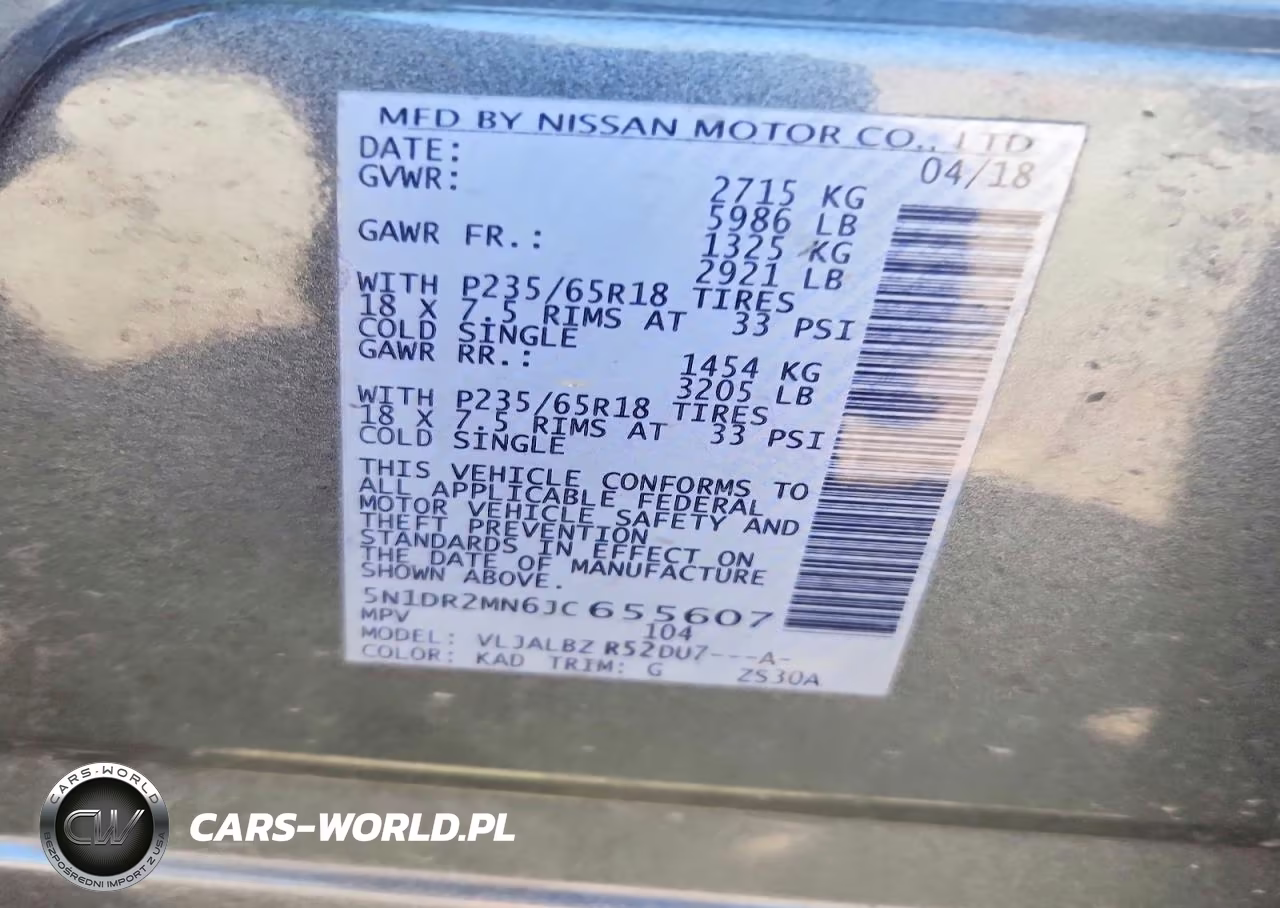 2018 Nissan Pathfinder S VIN:5N1DR2MN6JC655607 - 14