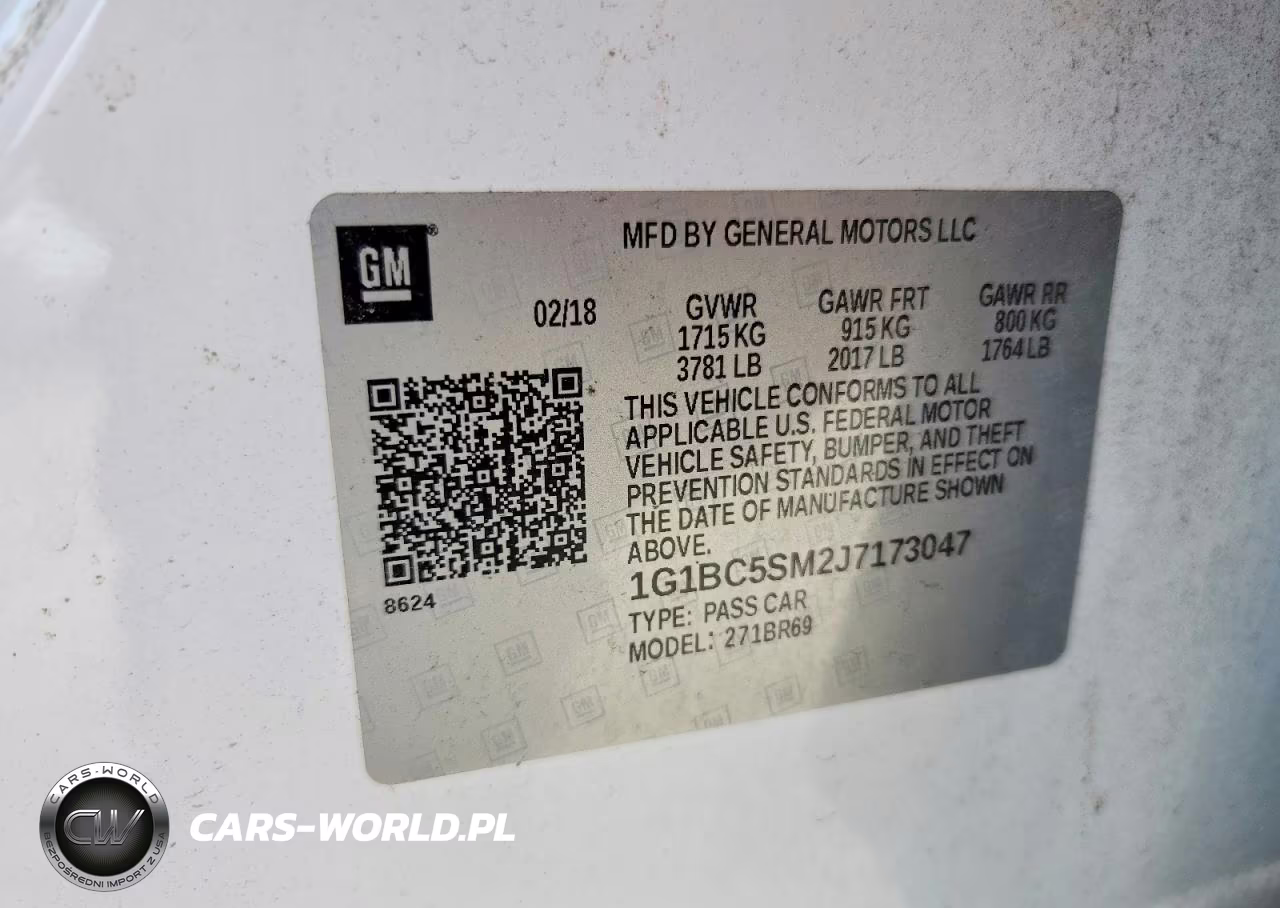 2018 Chevrolet Cruze Ls VIN:1G1BC5SM2J7173047 - 13