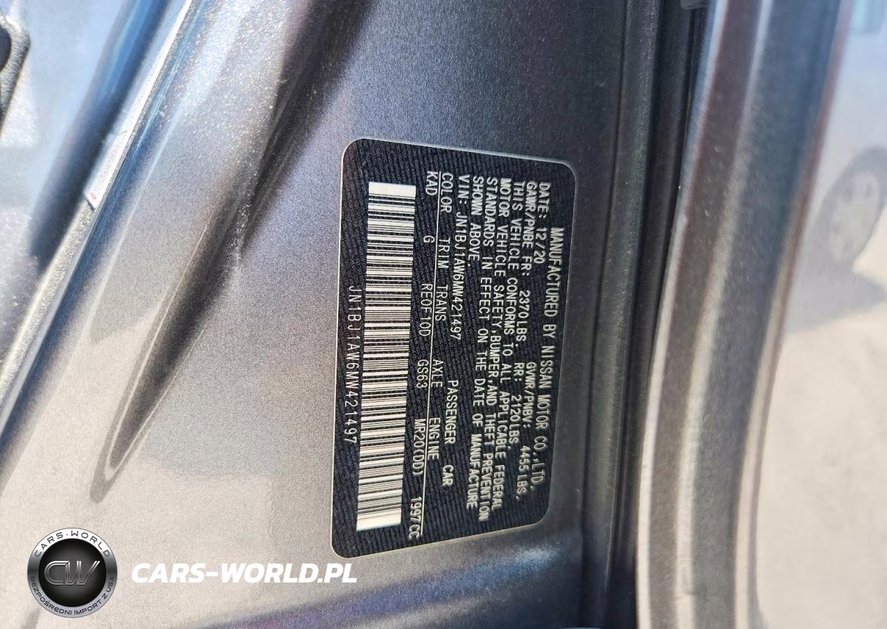 2021 Nissan Rogue Sport S VIN:JN1BJ1AW6MW421497 - 13