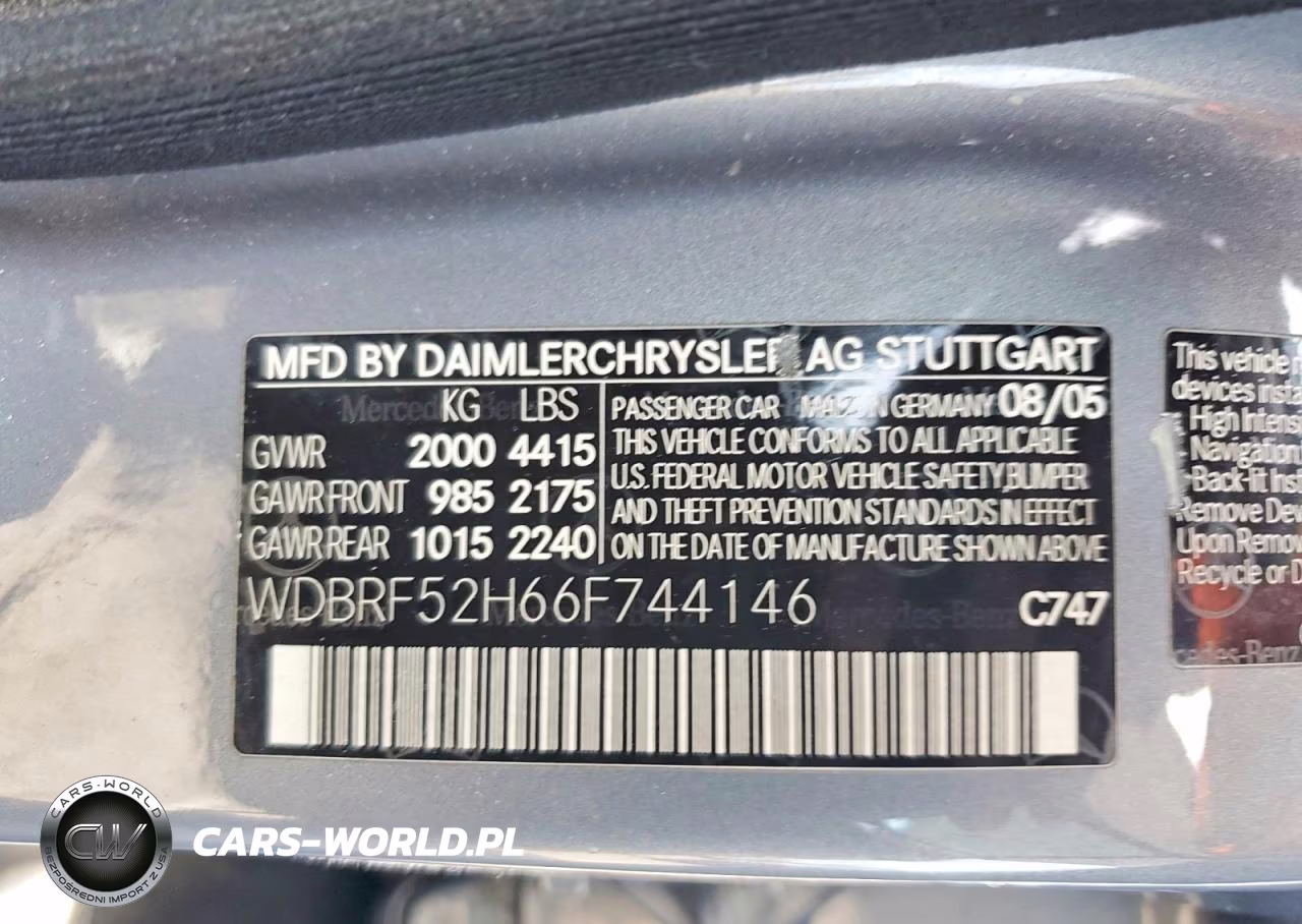 2006 Mercedes-Benz C 230 VIN:WDBRF52H66F744146 - 12