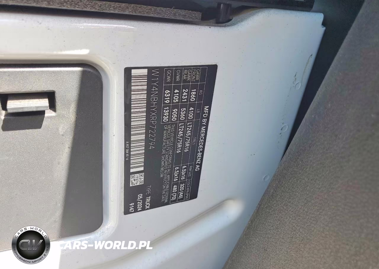 2024 Mercedes-Benz Sprinter 2500 Delivery Van VIN:W1Y4NBHYXRP722794 - 13