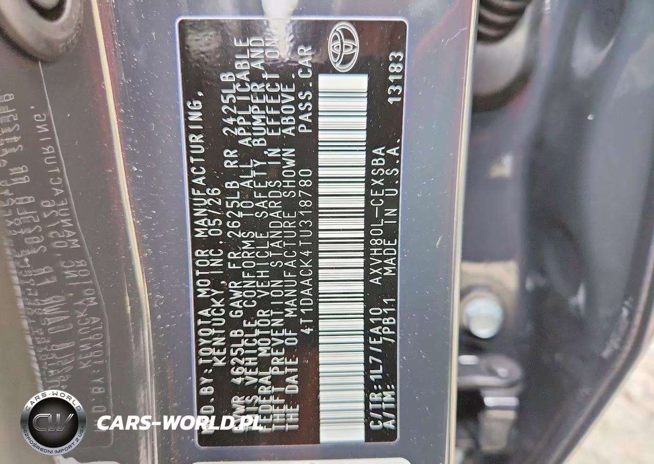 2026 Toyota Camry Se VIN:4T1DAACK4TU318780 - 12