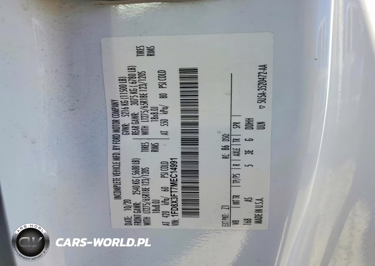 2021 Ford F350 Super Duty VIN:1FD8X3FT7MEC14991 - 12