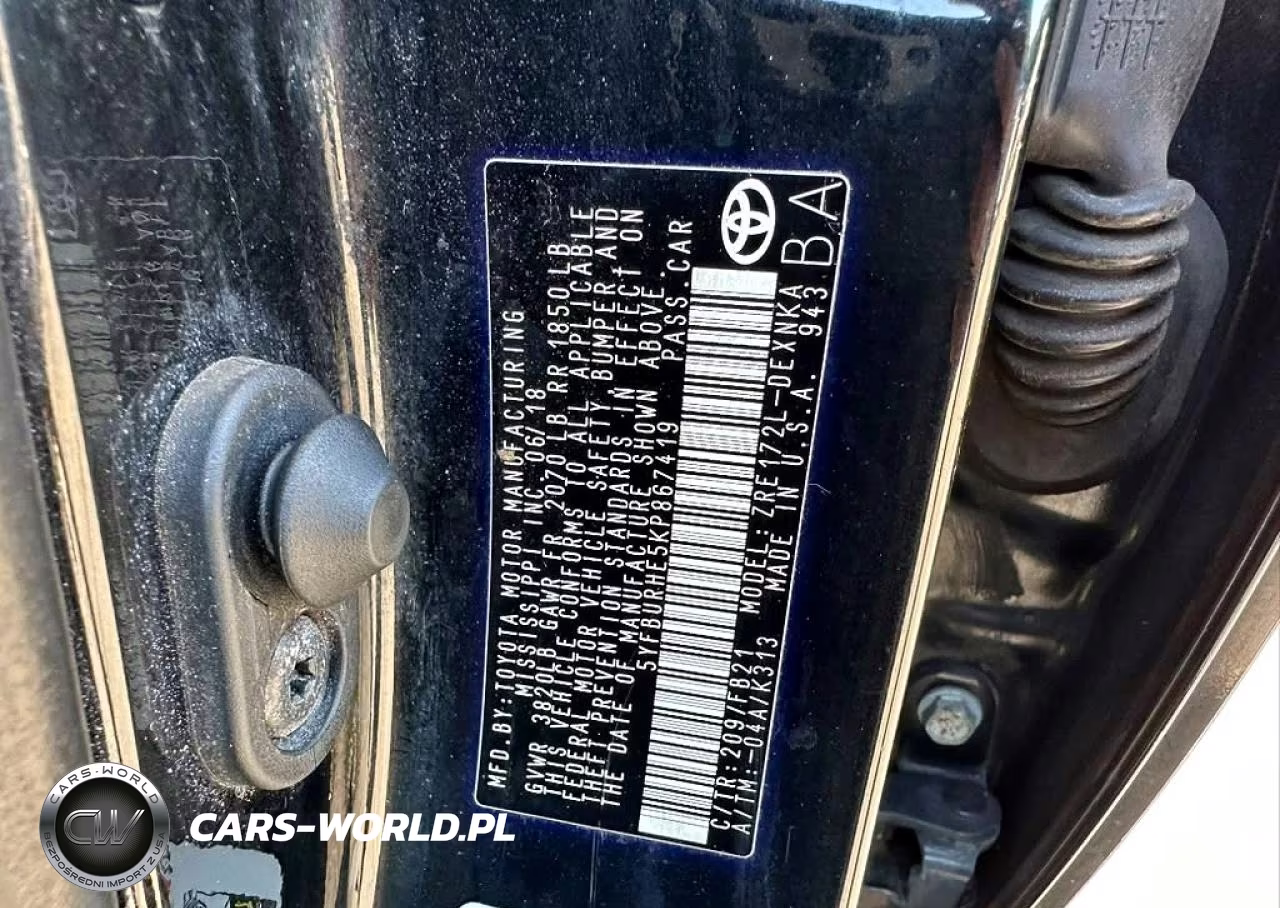 2019 Toyota Corolla Le VIN:5YFBURHE5KP867419 - 10