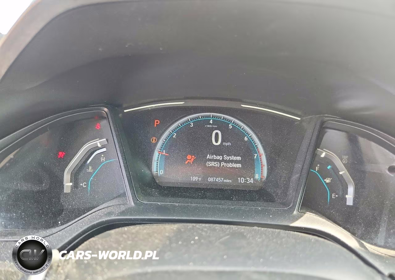 2020 Honda Civic Lx VIN:19XFC2F69LE007016 - 9