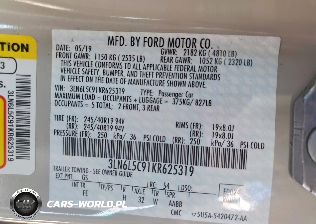 2019 Lincoln Mkz Reserve I VIN:3LN6L5C91KR625319 - 12